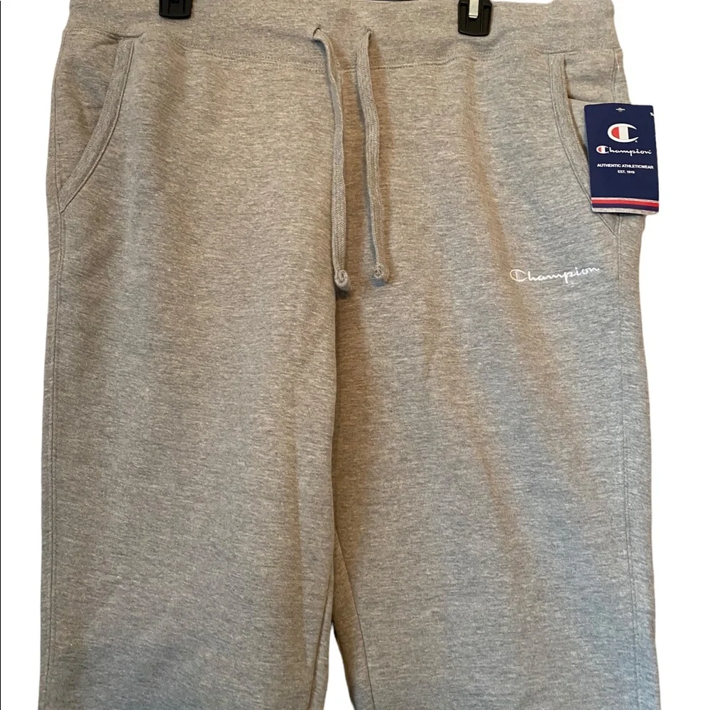Champion Light Gray Drawstring Waist Sweatpants